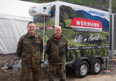 Anhängerhersteller Wörmann hilft im Ahrtal!