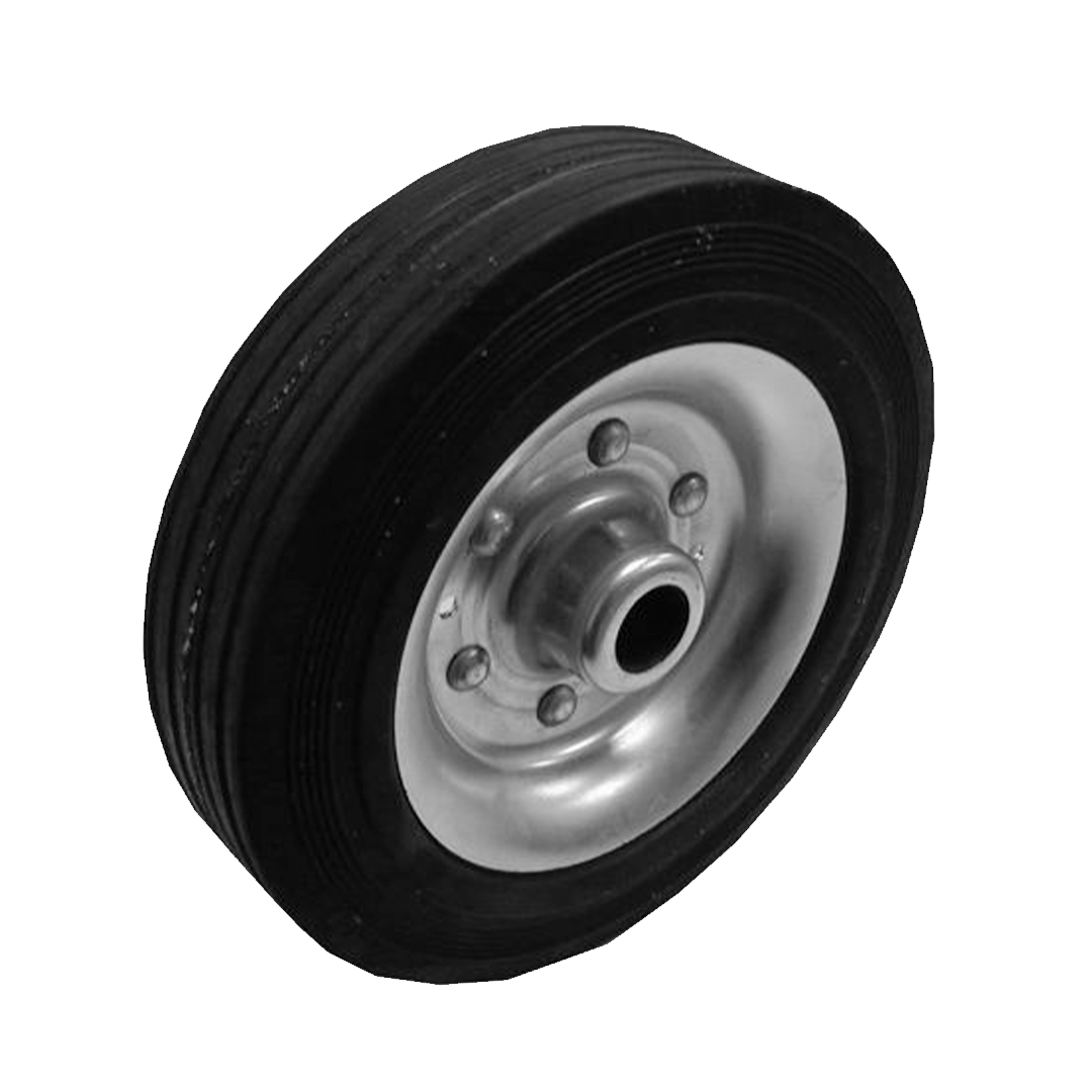 Ersatzrad für Stützrad vollgummi 220 X 65 schwarzer Gummi