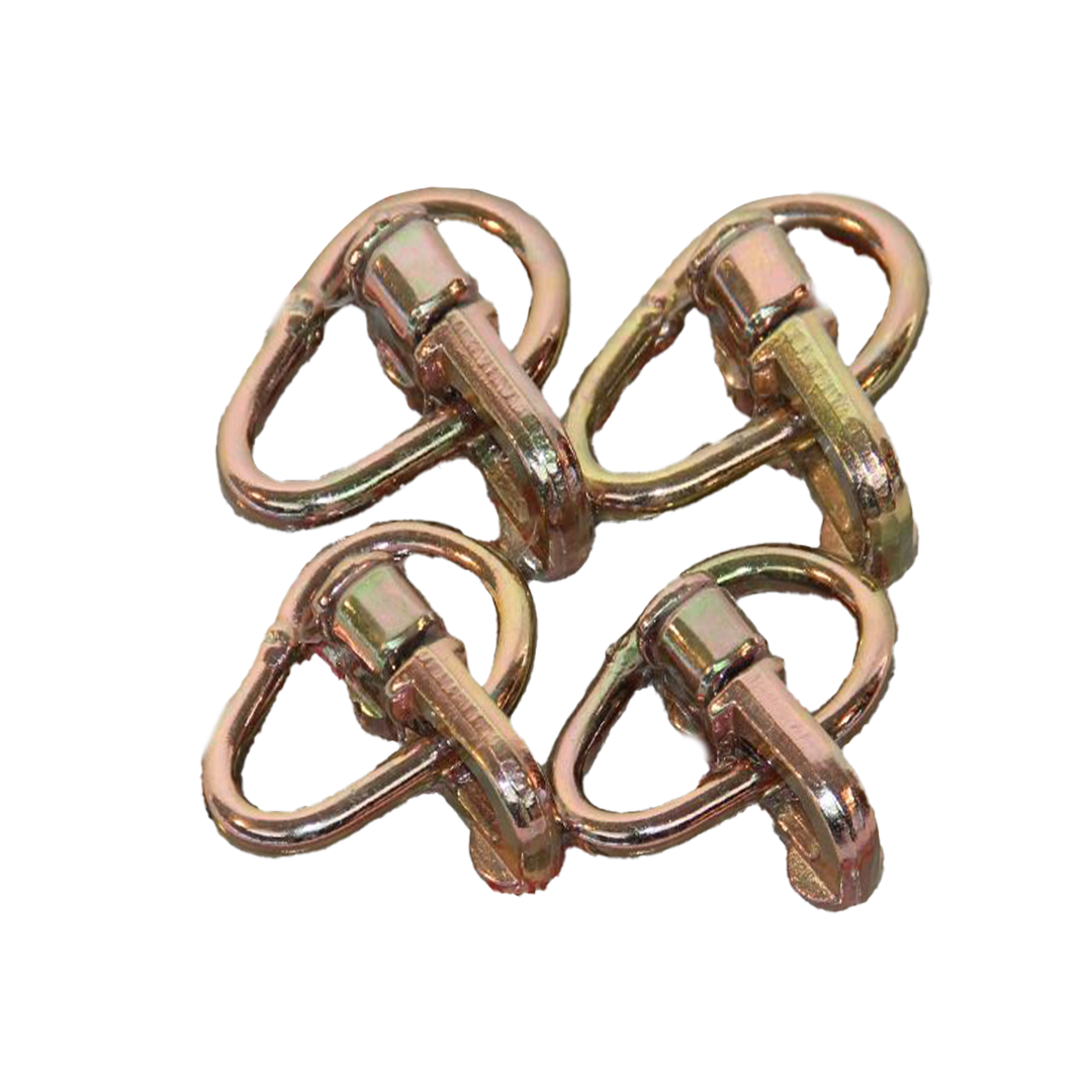 Airlinebeschlag Doppel Endschlag m. Ring 4er Set