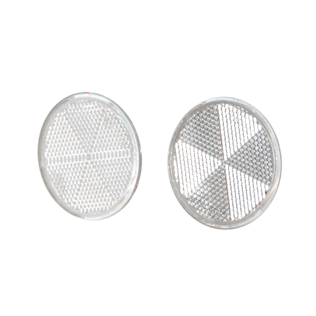 Seitenstrahler rund weiß 2er Set