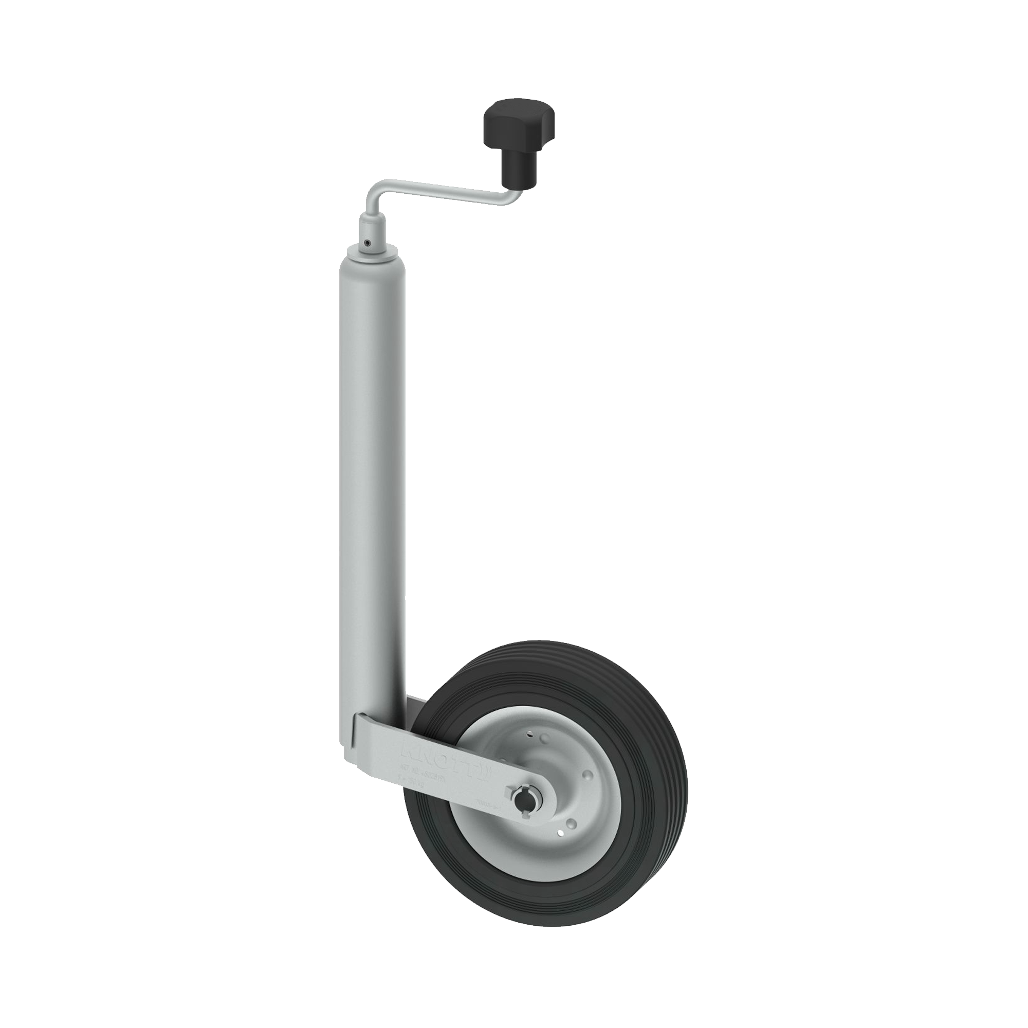 Stützrad, verzinkt, 48 mm Rohr 200x50