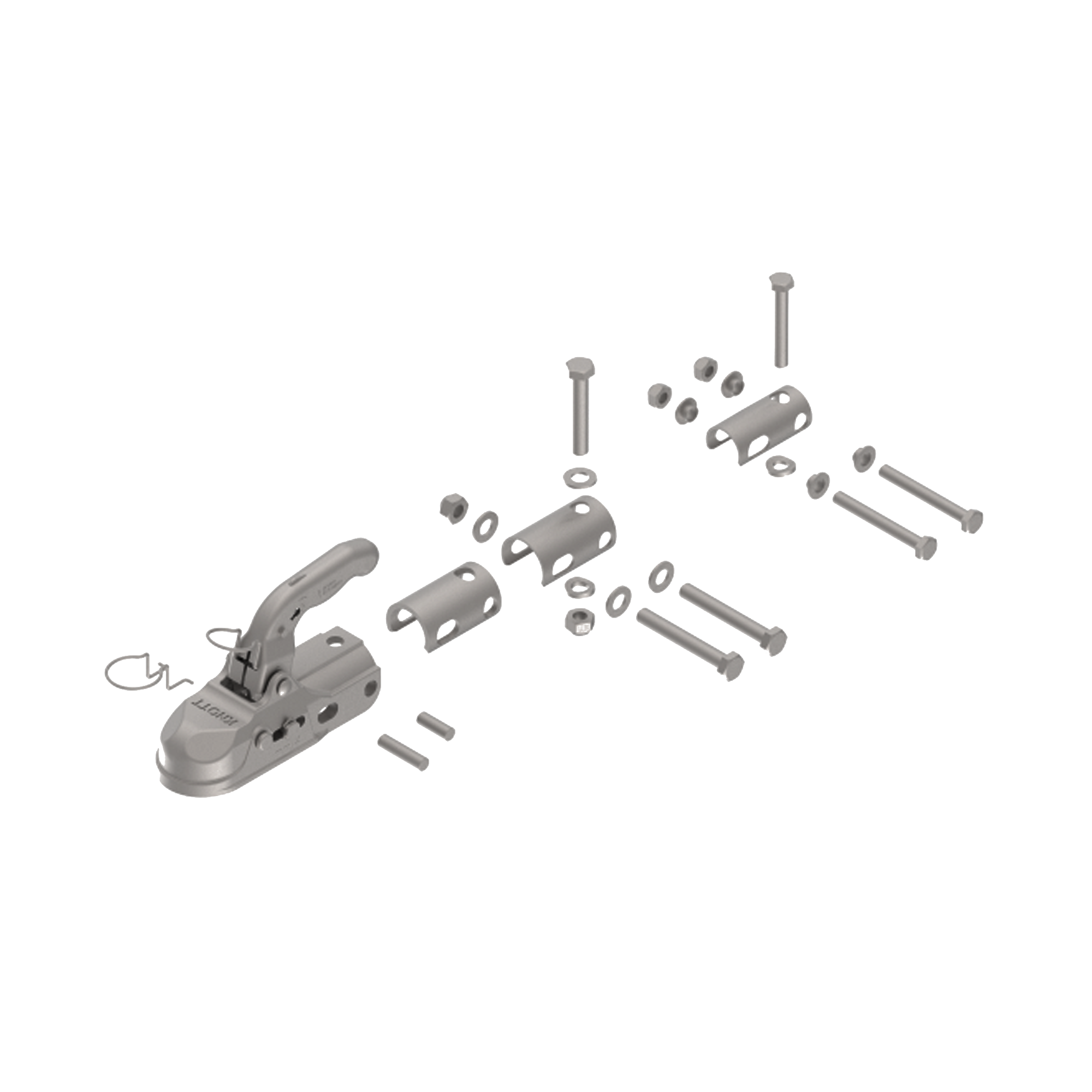 KNOTT Kugelkupplung bis 3000 kg, K30U, M14/M12 Kreuz