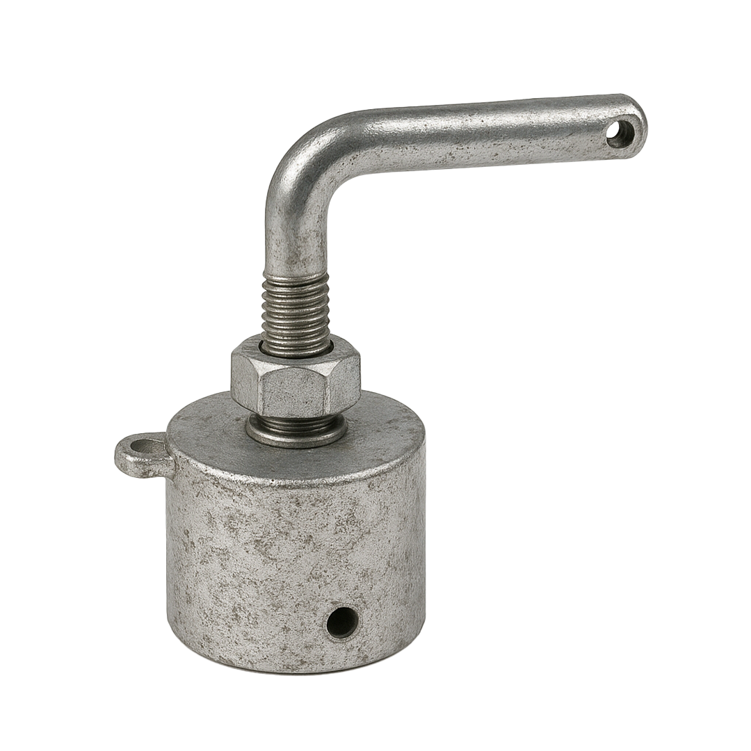 Bruststangenendstück mit Rundhaken, schraubbar