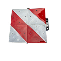 Parkwarntafel klappbare Ausführung, 285x285 mm, links