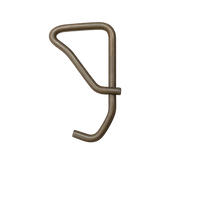 Ersatzfeder für Winkelhebelverschluﬂ Größe 0 + 1 rechts