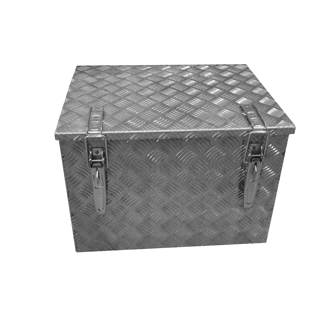 Werkzeugkasten, Alu-Riffelblech abschliessbar 600x250x190mm