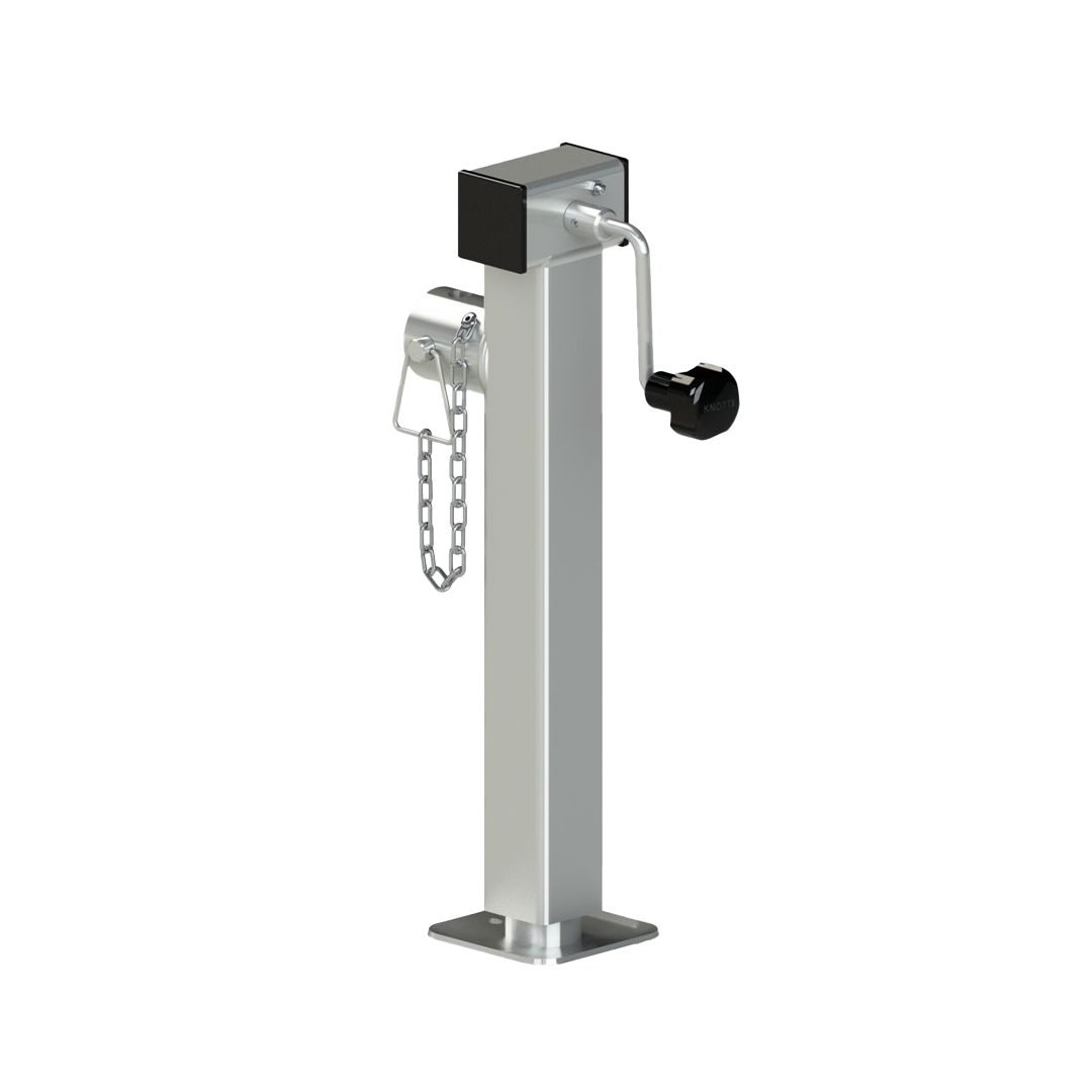 Drehkurbelstütze 550 mm mit 6-Kantansatz, 1300kg