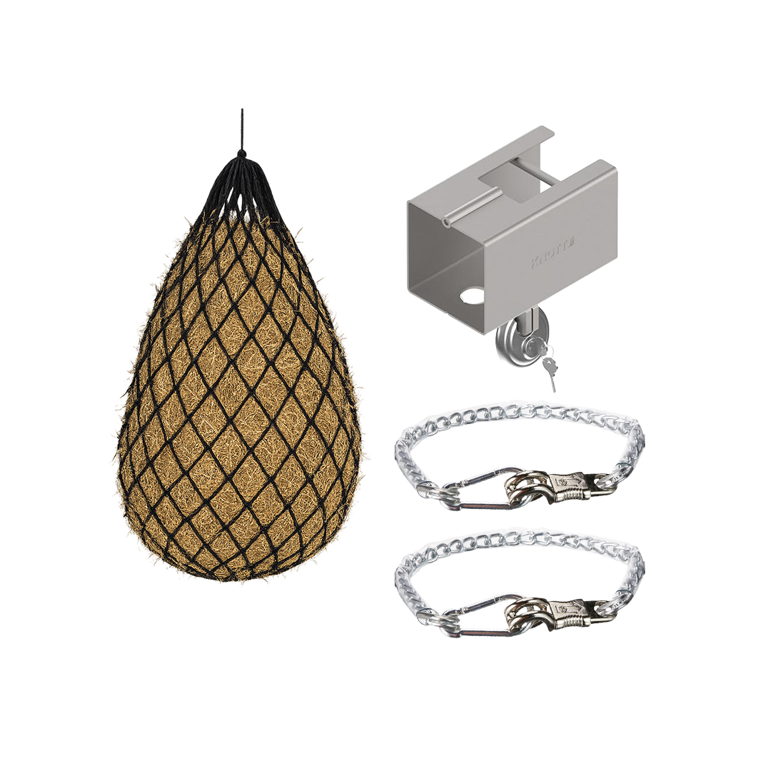 Wörmann STARTER-SET ( 1x Safety-Box, 2 x Anbindeketten, 1 x Heunetz)