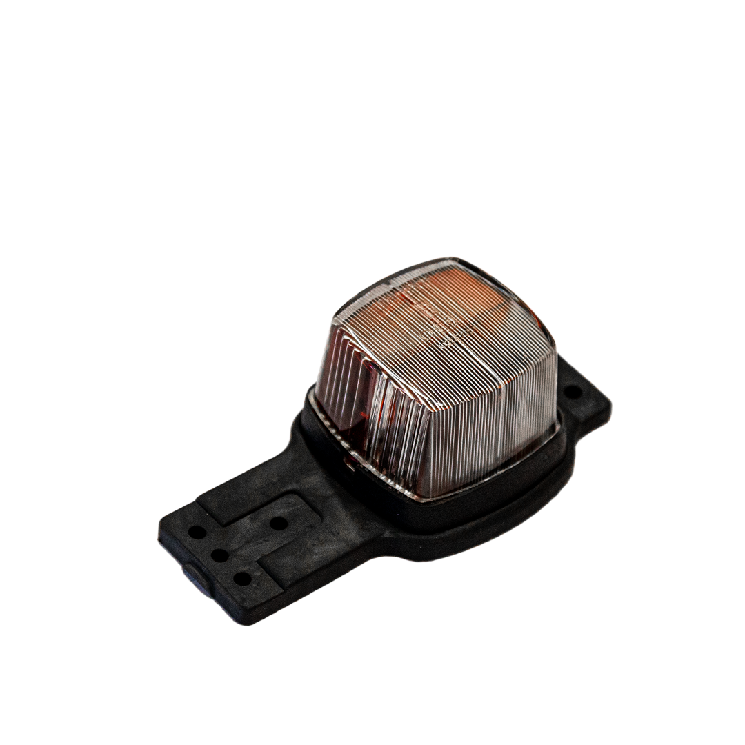 Positionsleuchte mit Gummipendel weiß / rot  viereckig