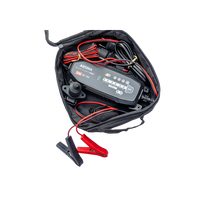 Batterieladegerät inkl. Klemmen, Zweipol-Stecker und Dose