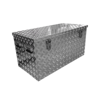 Werkzeugkasten, Alu-Riffelblech abschließbar 1000x500x500mm