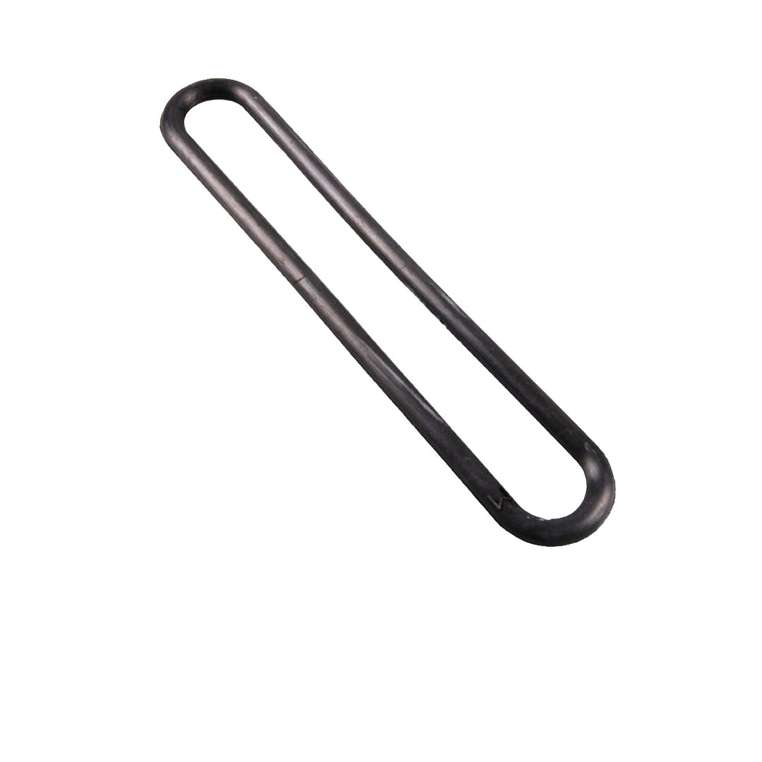 Planenheckteilgummi  schwarz 200mm