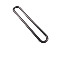 Planenheckteilgummi  schwarz 200mm