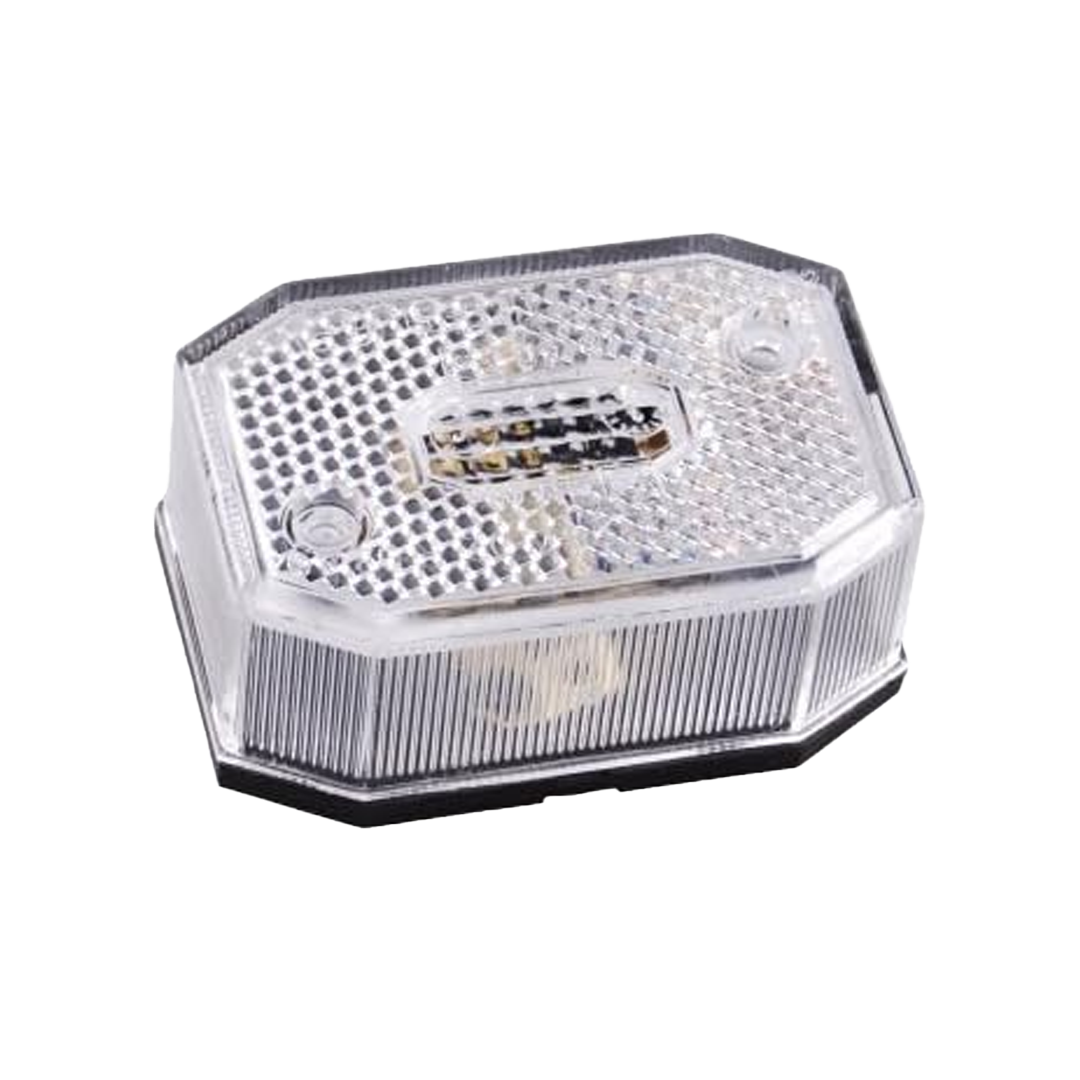 Positionsleuchte Aspöck "Flexipoint" weiß Exportbeleuchtung achteckig