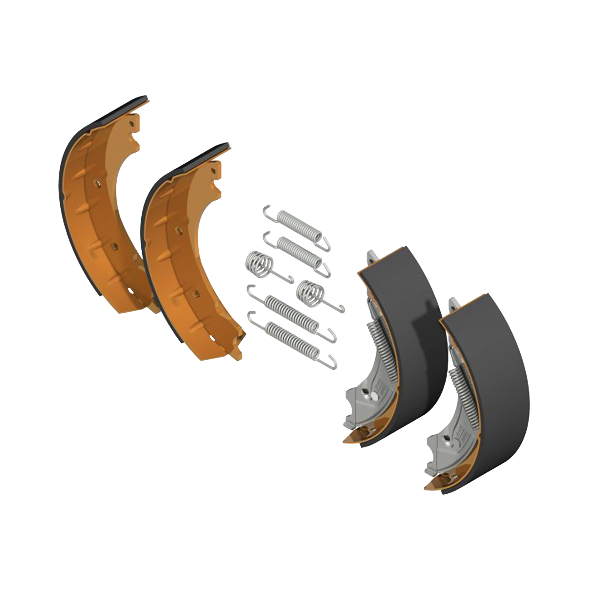 KNOTT Bremsbackensatz 20-2425/1 mit Federnsatz pro Achse