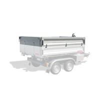 Kastenaufsatz 350 mm Aluminium für Abrollpritsche 255 X 185 X 350