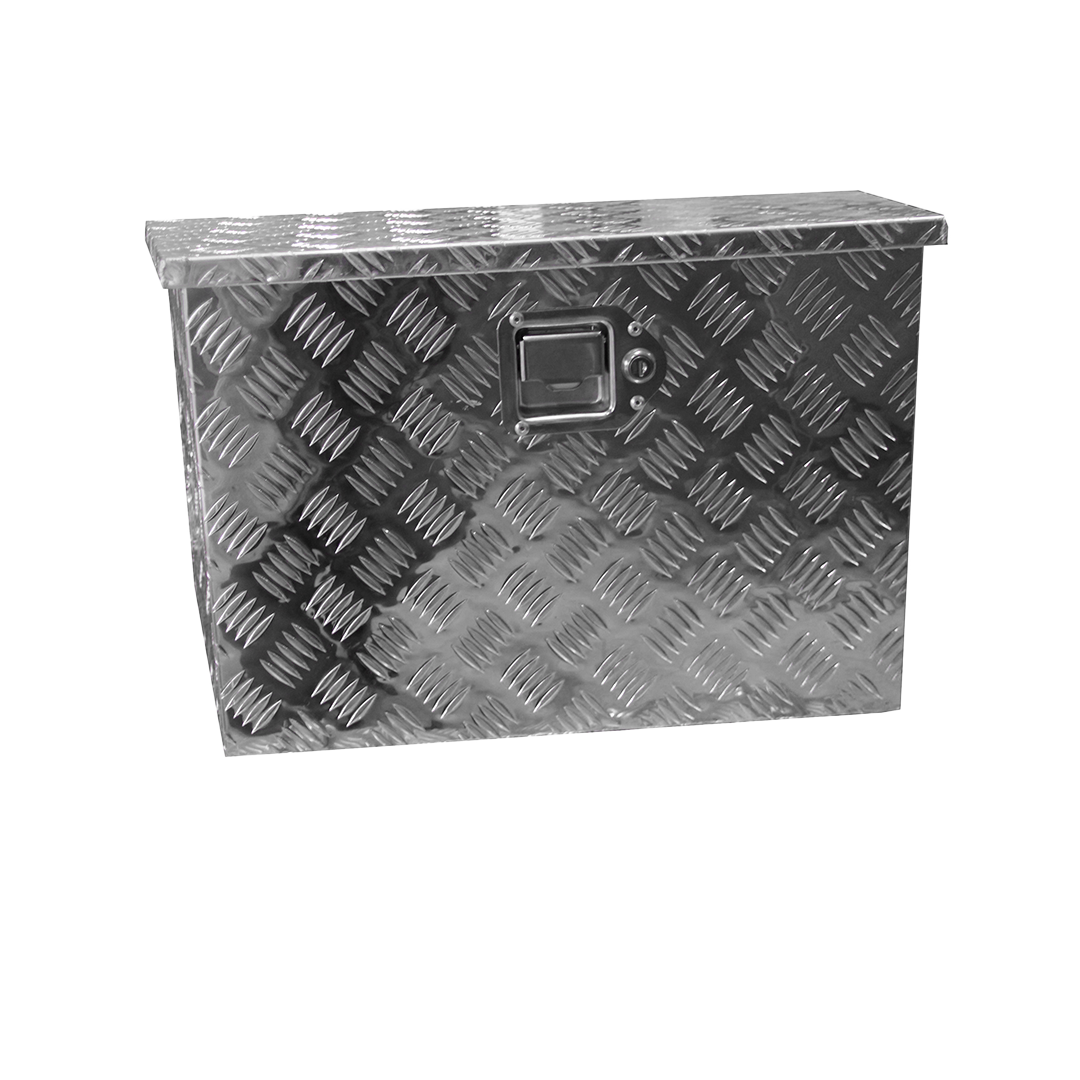 Werkzeugkasten, Alu-Riffelblech abschliessbar 600x500x300x350mm