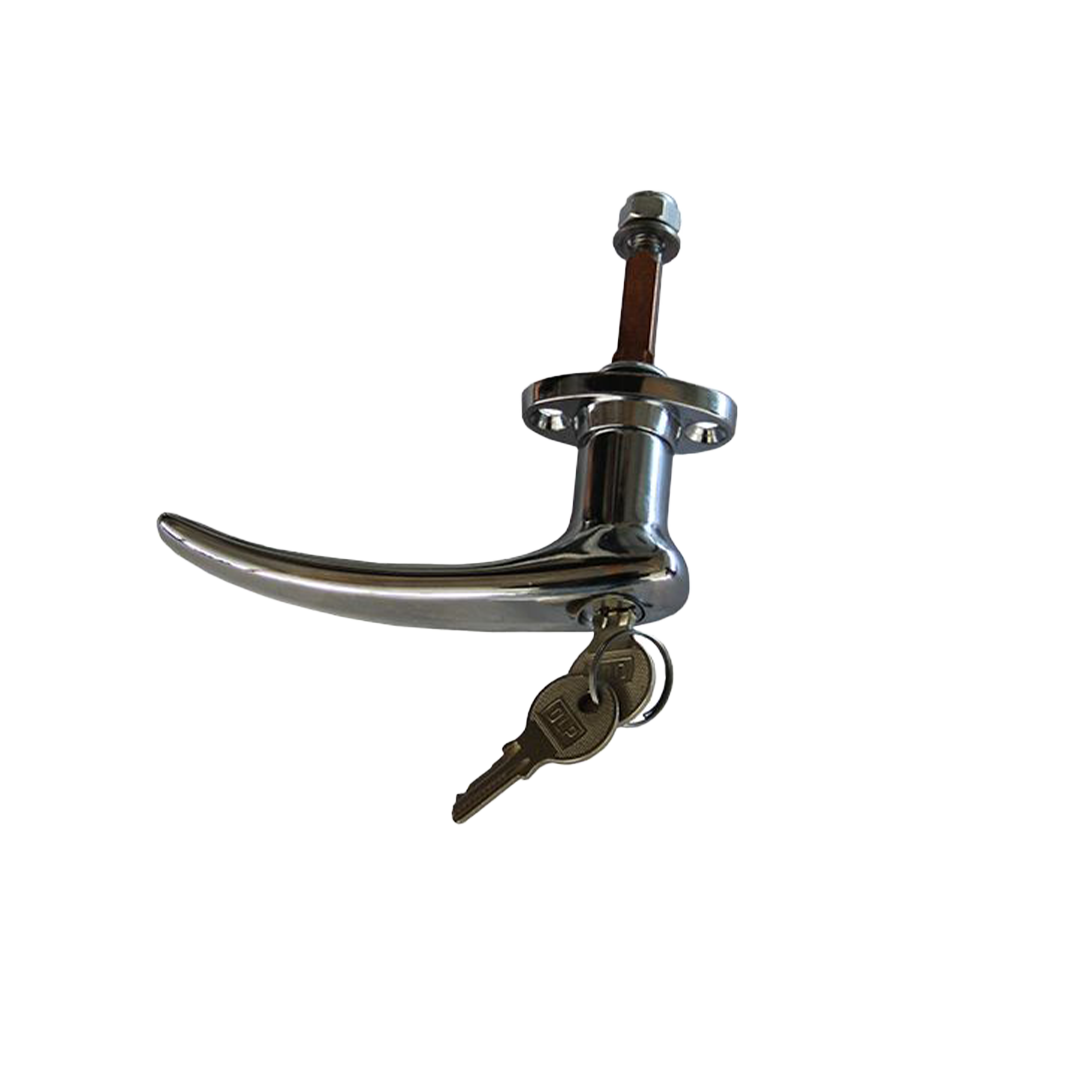 Türgriff abschließbar, VK 8mm, mit 2 Schlüssel, Lochabstand 30mm