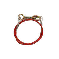 Abreißseil mit Ring 1000 mm, rot, verpackt