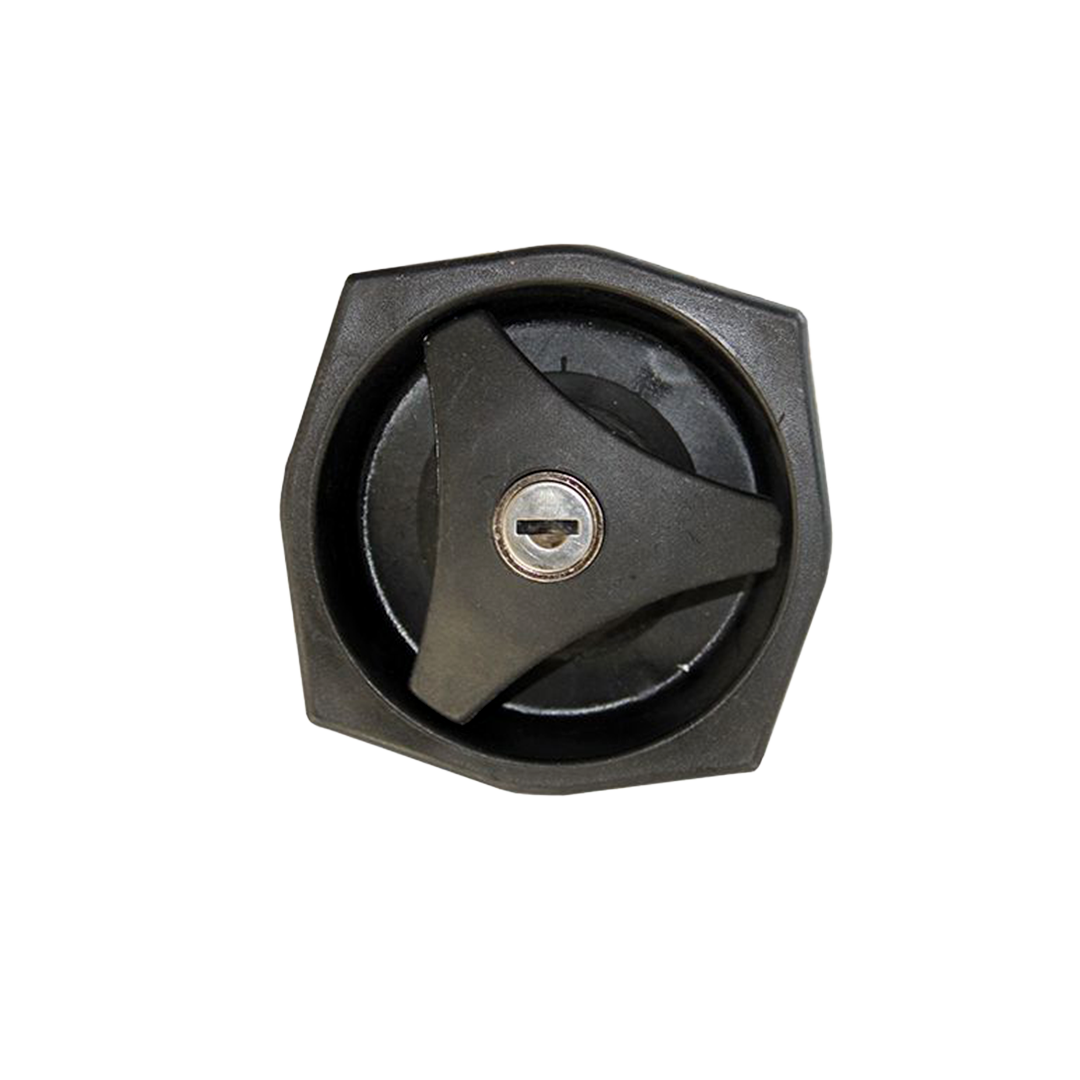 Türschloss mit Schlüssel kunststoff schwarz ohne Innenverriegelung