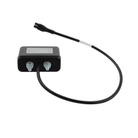 Kennzeichenleuchte mit Sockel und Flachkabel LED