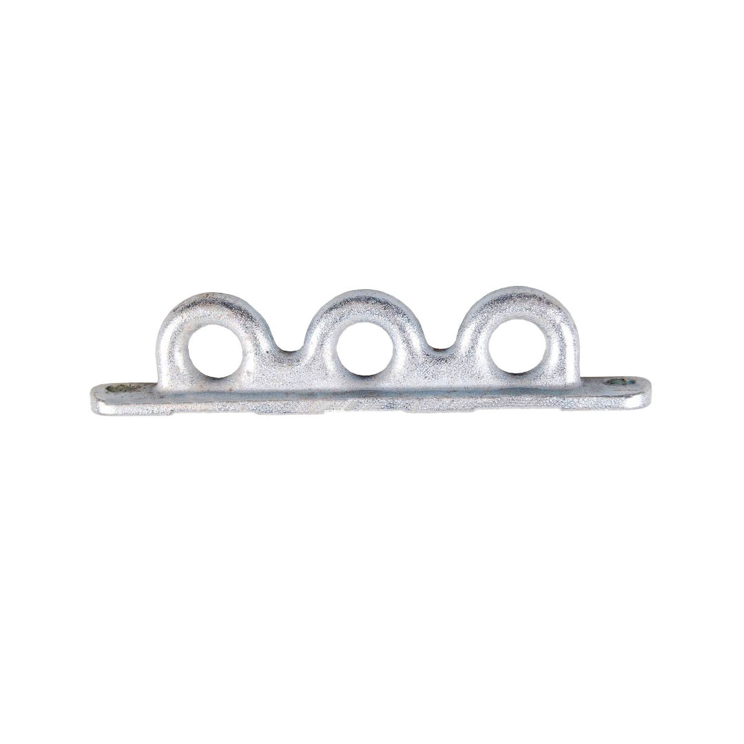 Trennwandhalter hinten für Brust/Heckstange 3-fach Öse