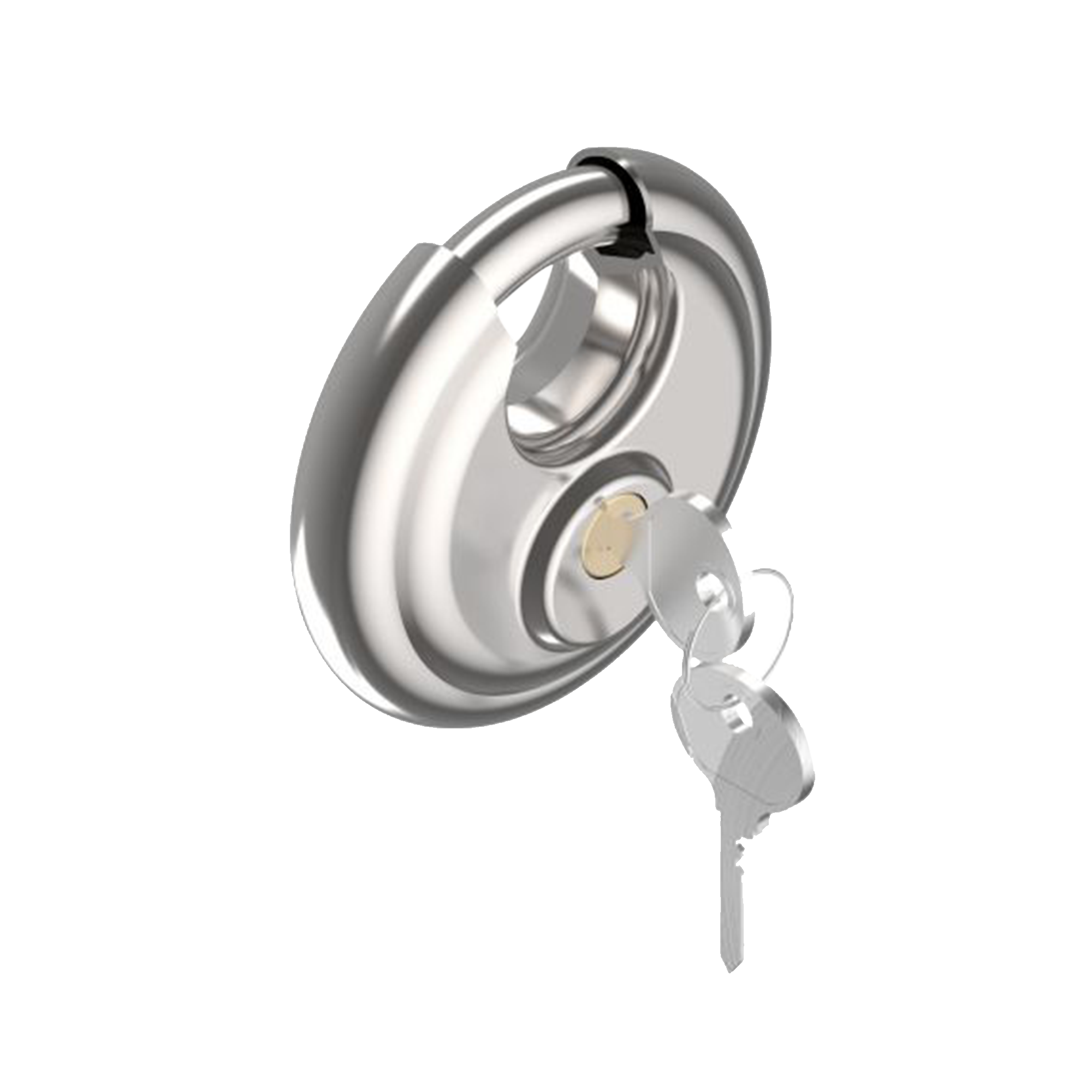 Diskus-Schloss, mit 2 Schlüsseln