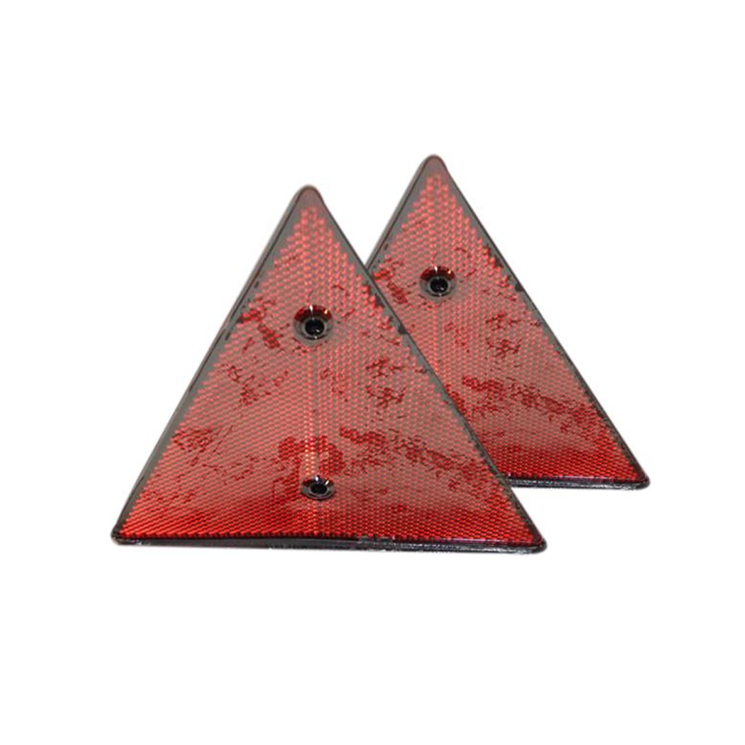 Dreieckstrahler rot schwarze Grundplatte 2er Set
