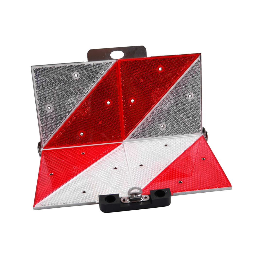 Parkwarntafel klappbare Ausführung, 285x285 mm, hinten