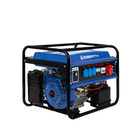 Stromerzeuger-Rahmenagregat 5500 Watt, 13PS 9,56 KW mit E-Start auf Deichsel mont.