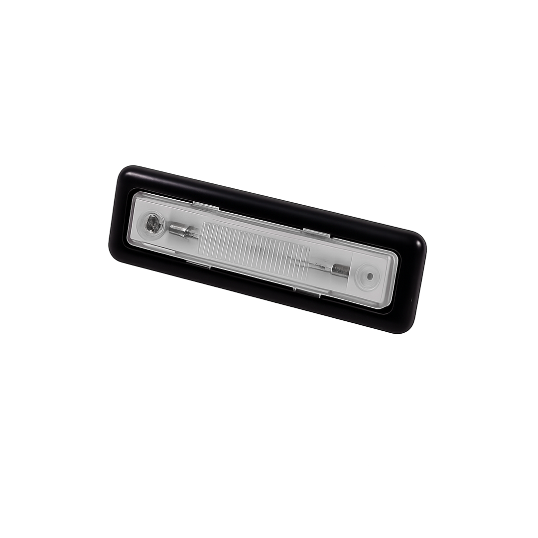 Kennzeichenleuchte K 570 R, für Einbau,mit Flachsteckanschluss,rechts, schwarz