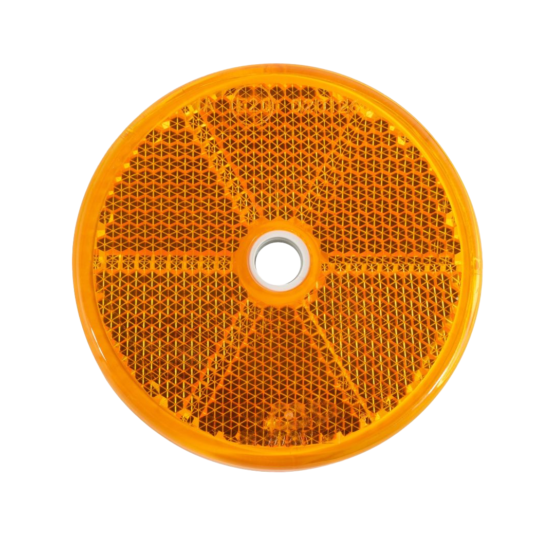 Reflektor gelb rund  60 mm z. Nieten