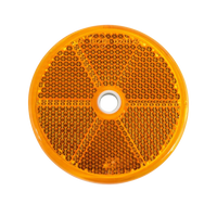 Reflektor gelb rund  60 mm z. Nieten