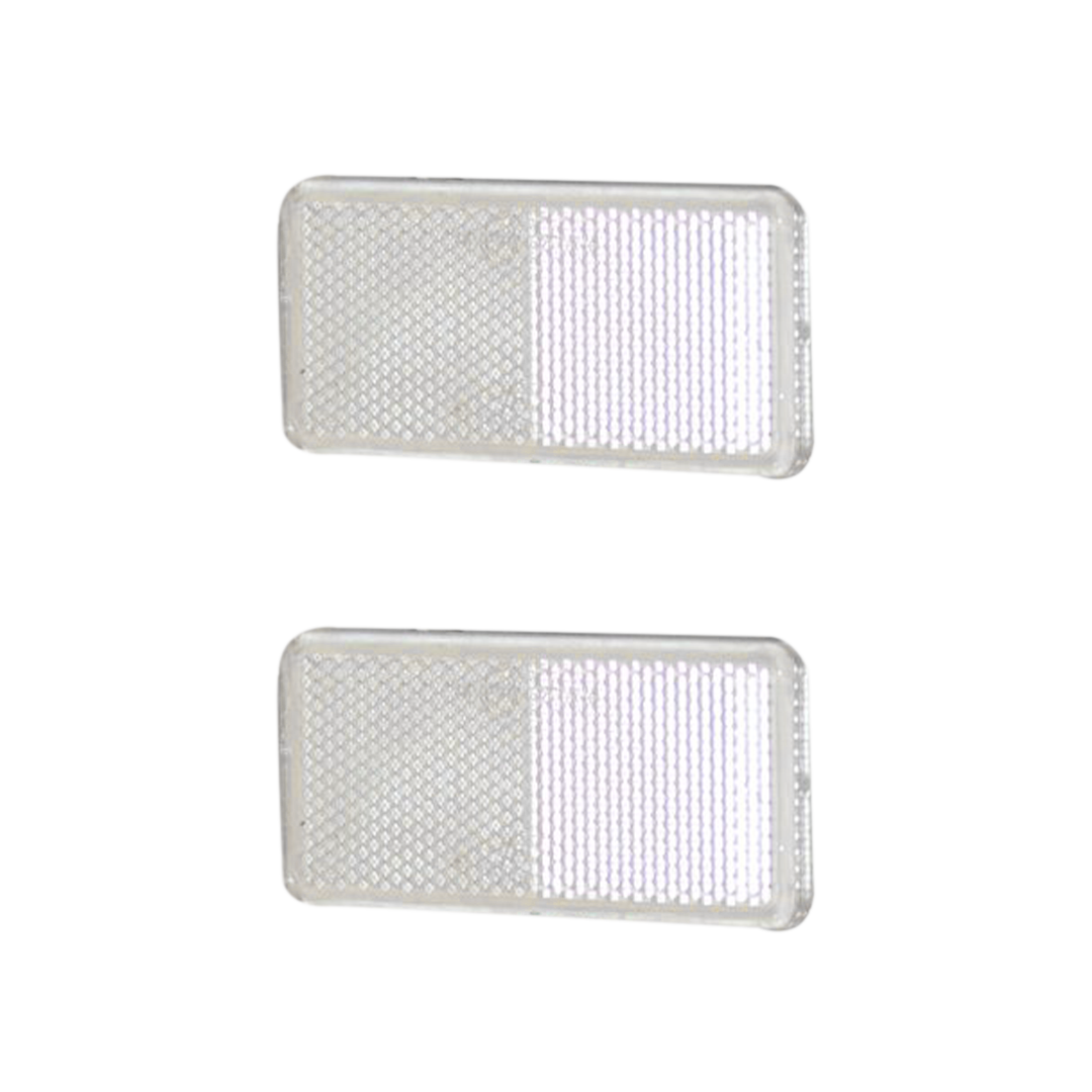 Seitenstrahler eckig 90x40 weiß 2er Set