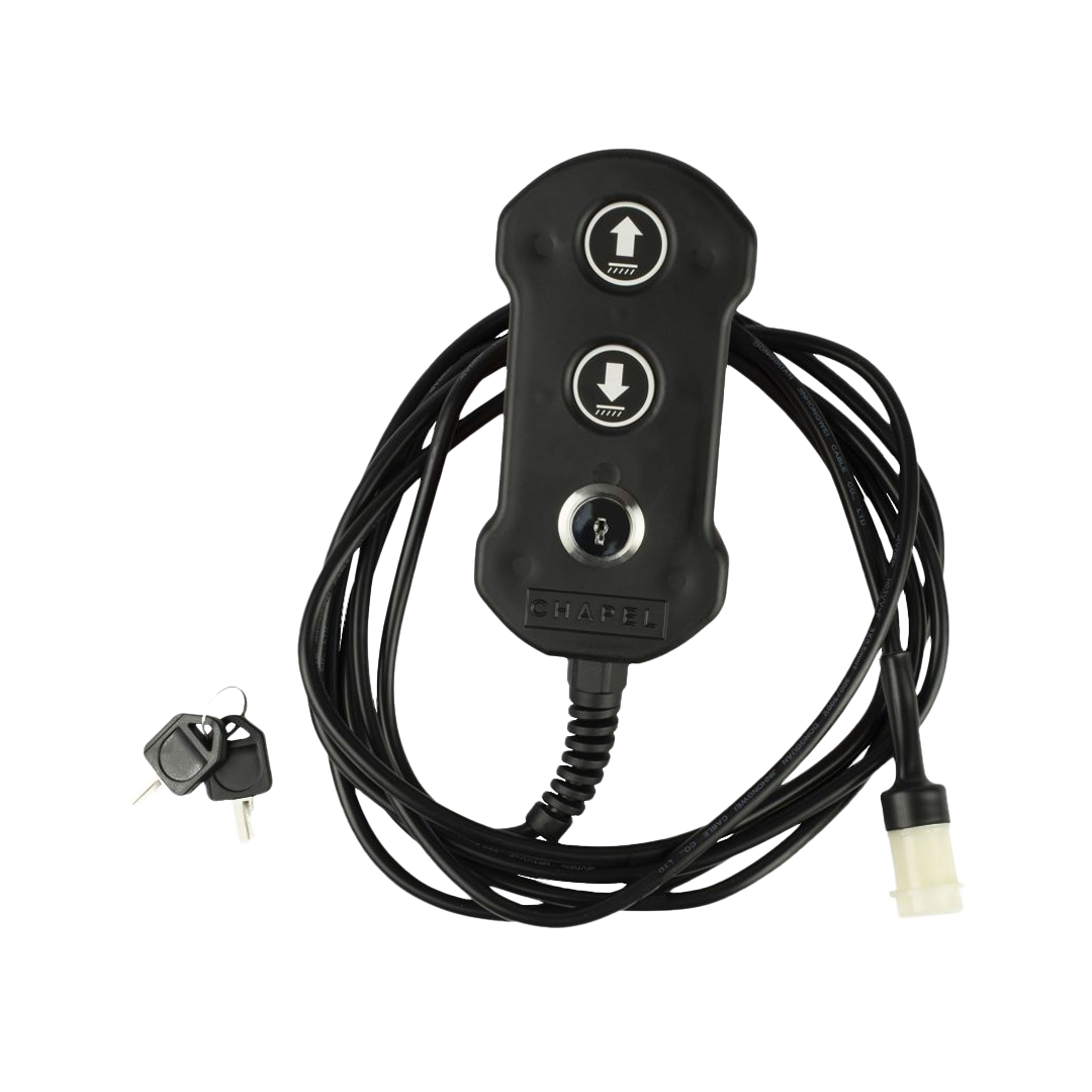 Fernbedienung für Elektrohydraulik, 4m Kabel, mit Schloß