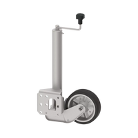 Automatikstützrad 200 X 50 mit Halter montiert