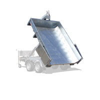 Muldencontainer als Stahlblechwanne mit Doppelflügeltüre hinten 255 X 185 X 45 cm