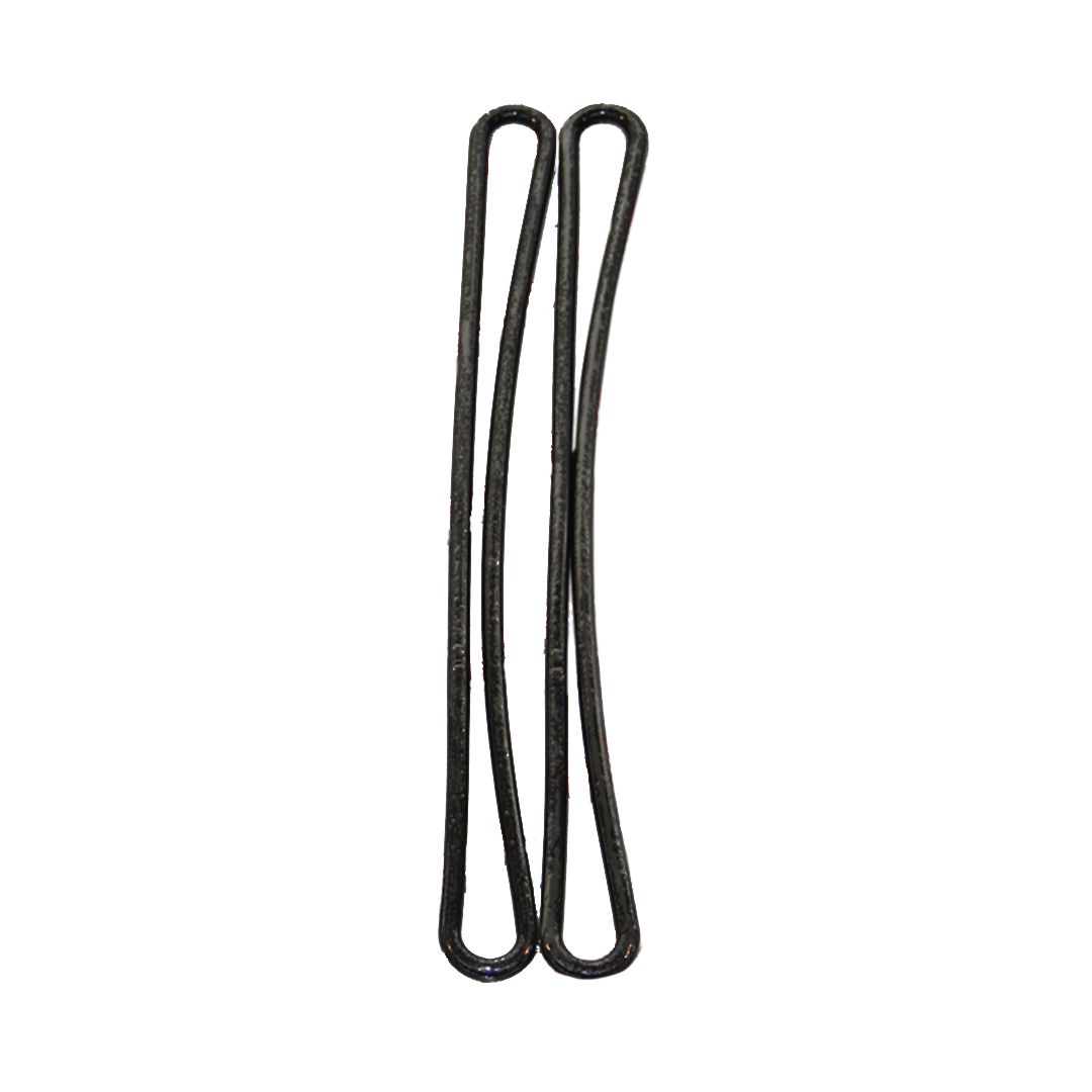Planenheckteilgummi  schwarz (lang) 400mm 2er Set
