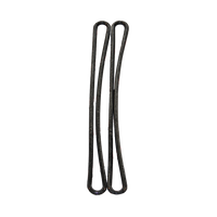 Planenheckteilgummi  schwarz (lang) 400mm 2er Set