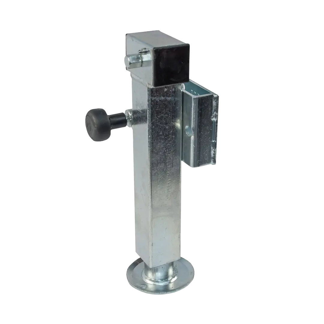 Drehkurbelstütze, schwenkbar, 1300 kg, H 415 mm, Flansch 85 mm